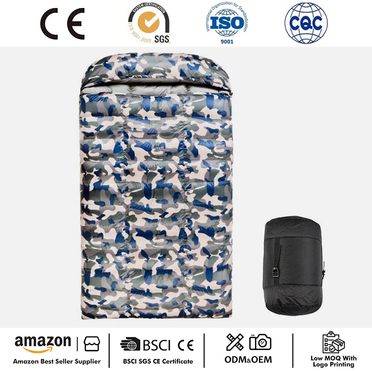 Sac de dormit plic pentru 2 persoane pentru cuplu