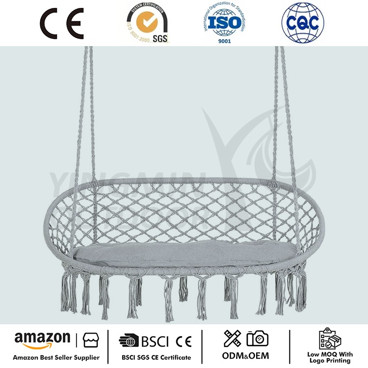 Scaun cu leagăn macrame pentru 2 persoane