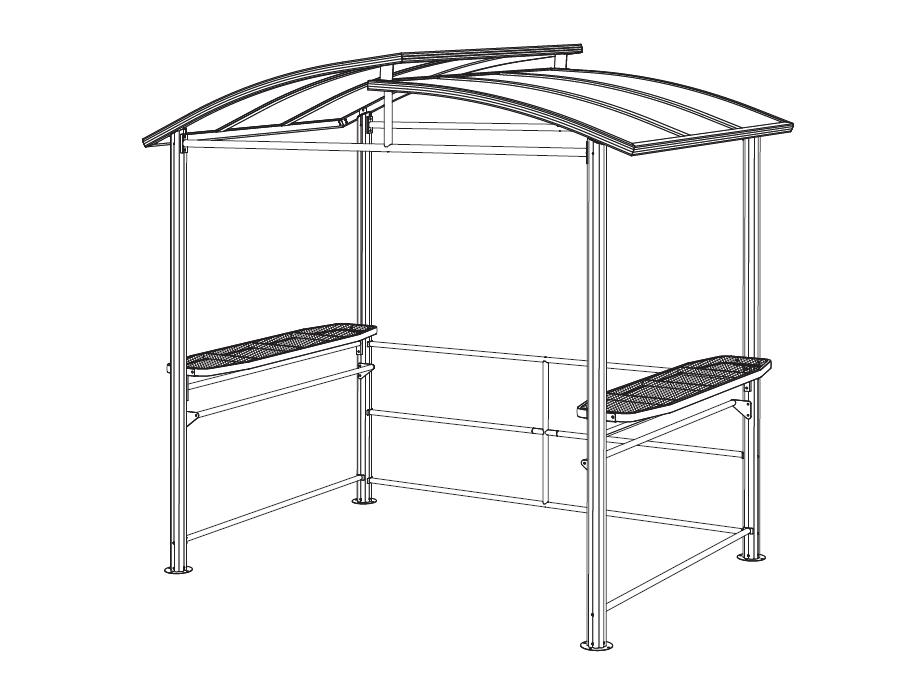 Cum se instalează foișorul pentru grătar 8 ft x 5 ft Hardtop Instrucțiuni