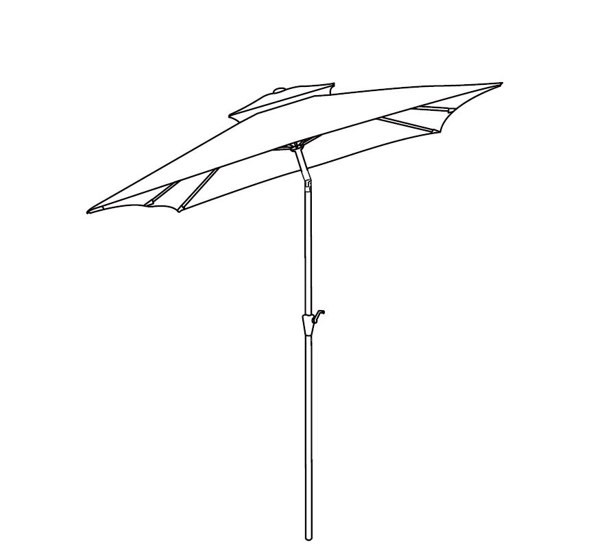 Manual de instrucțiuni pentru umbrelă de apă de piață cu două straturi
