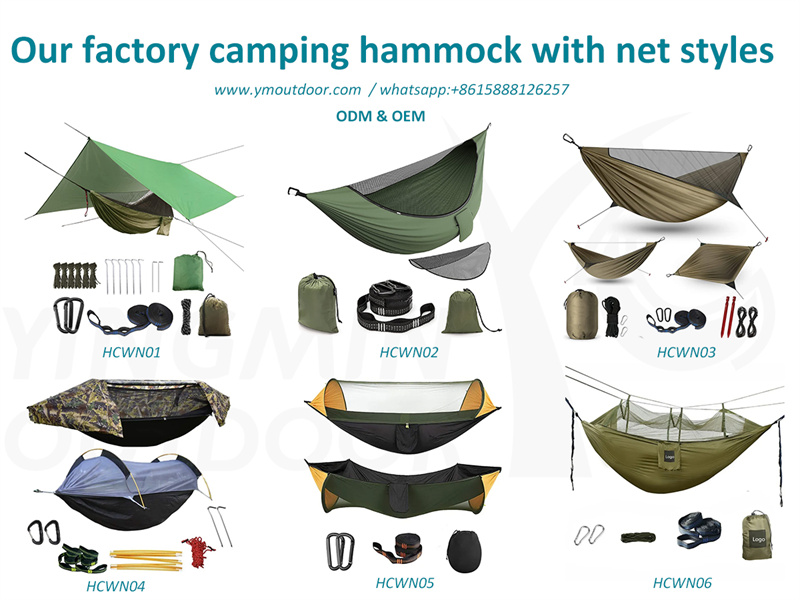 Care sunt tipurile de hamace de camping cu plase susținute de YMOUTDOOR