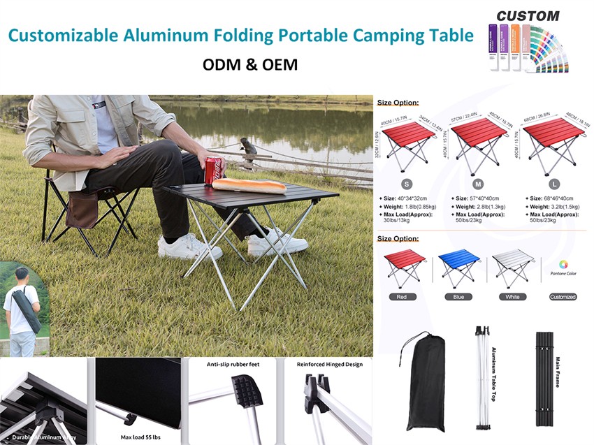 Ai această masă pliabilă de camping?