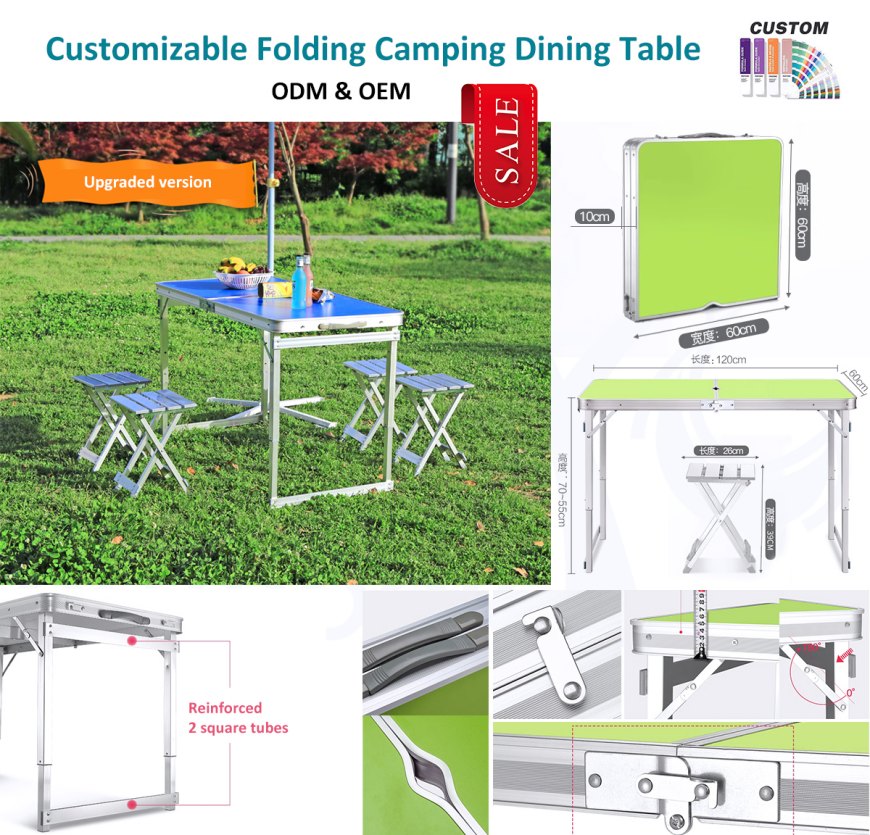 Masa de picnic pliabilă portabilă îmbunătățită