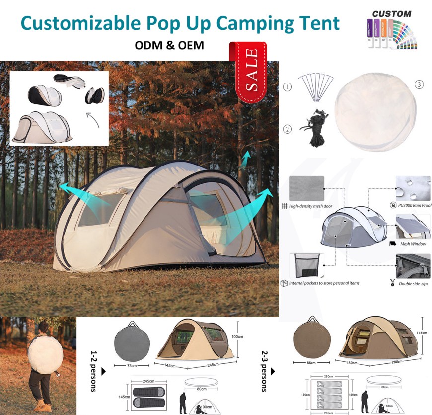 Cort de camping bun, Configurare foarte rapidă!
