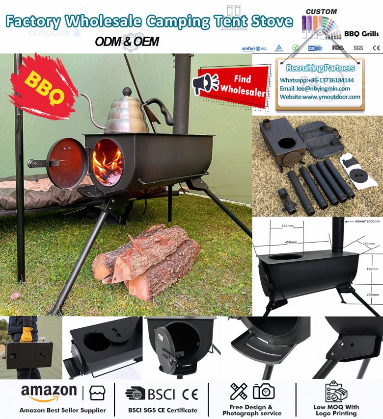 Încântător sobă de cort de camping!
