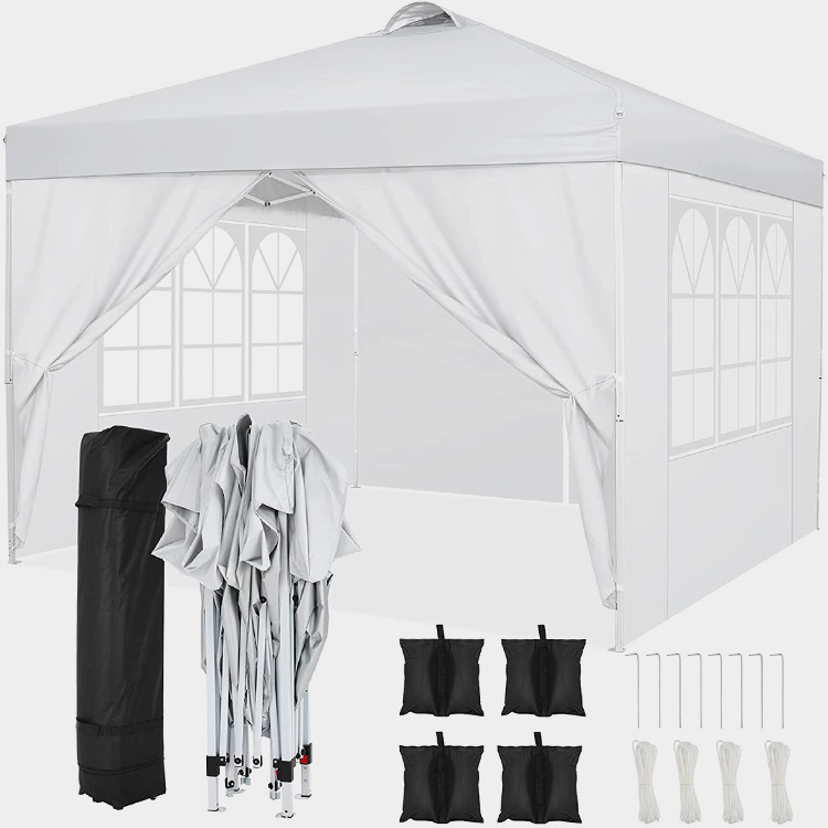 Cort portabil cu baldachin de 3x3m