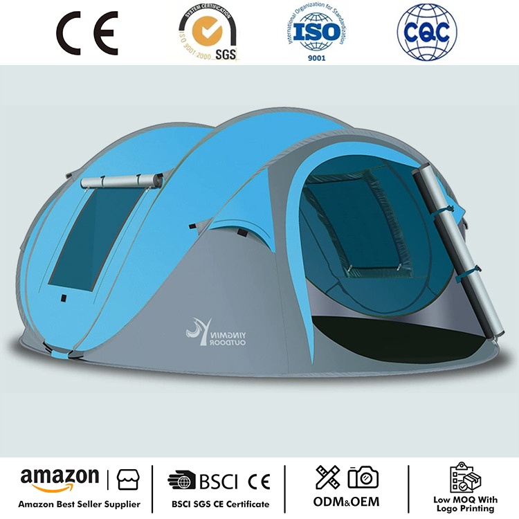 Cort de camping instantaneu pentru 4 persoane
