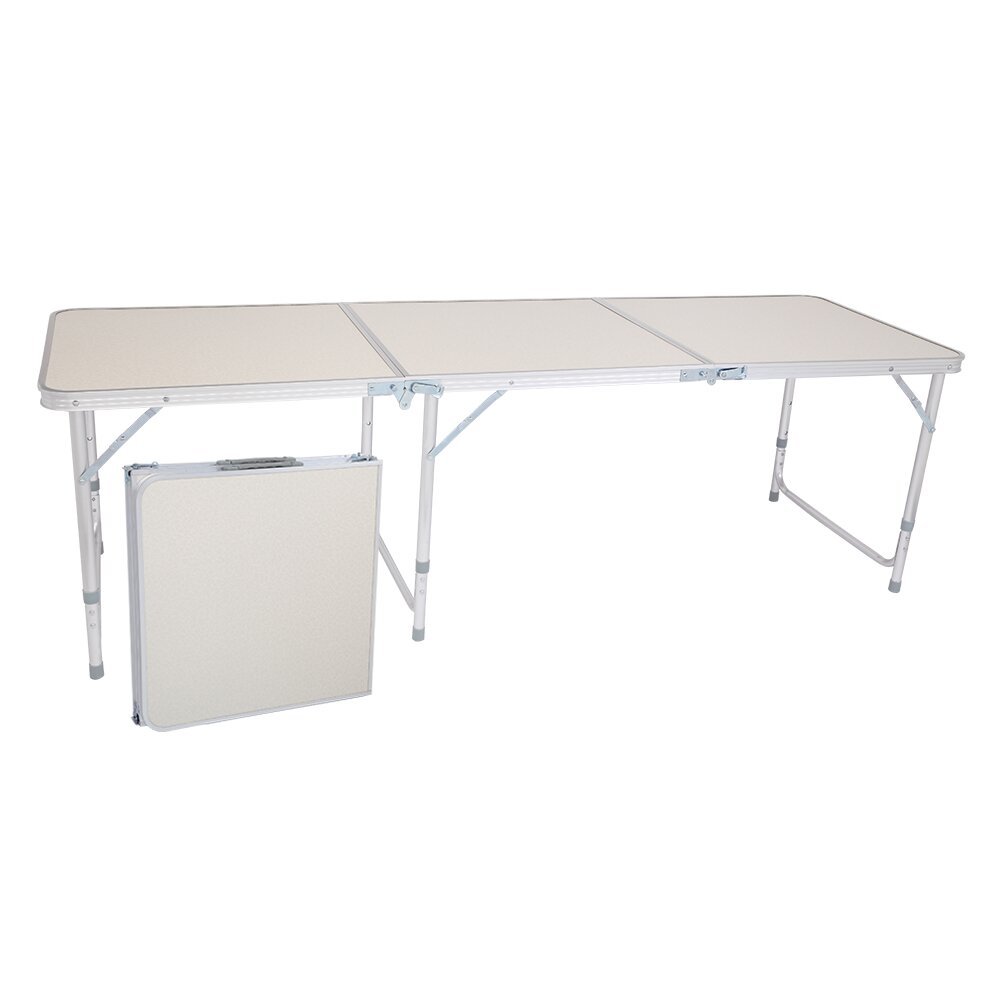 Masă pliabilă de camping din aluminiu de 8 picioare