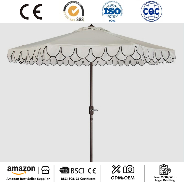 Umbrelă dublă ondulată de 9 ft
