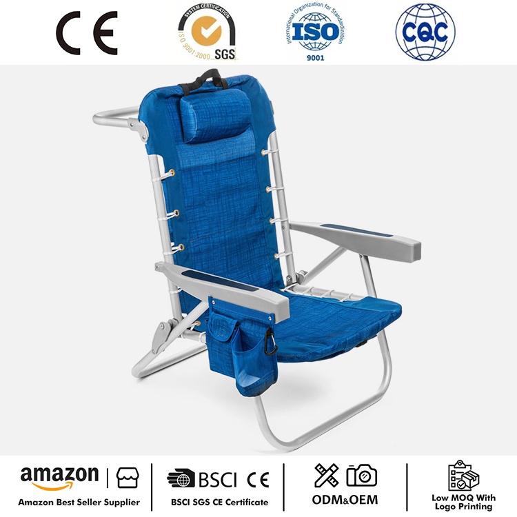 Scaun de plajă cu rucsac pliabil