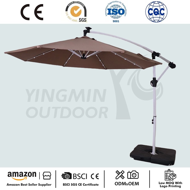 Cea mai nouă umbrelă solară cu LED-uri în consolă de 10 ft