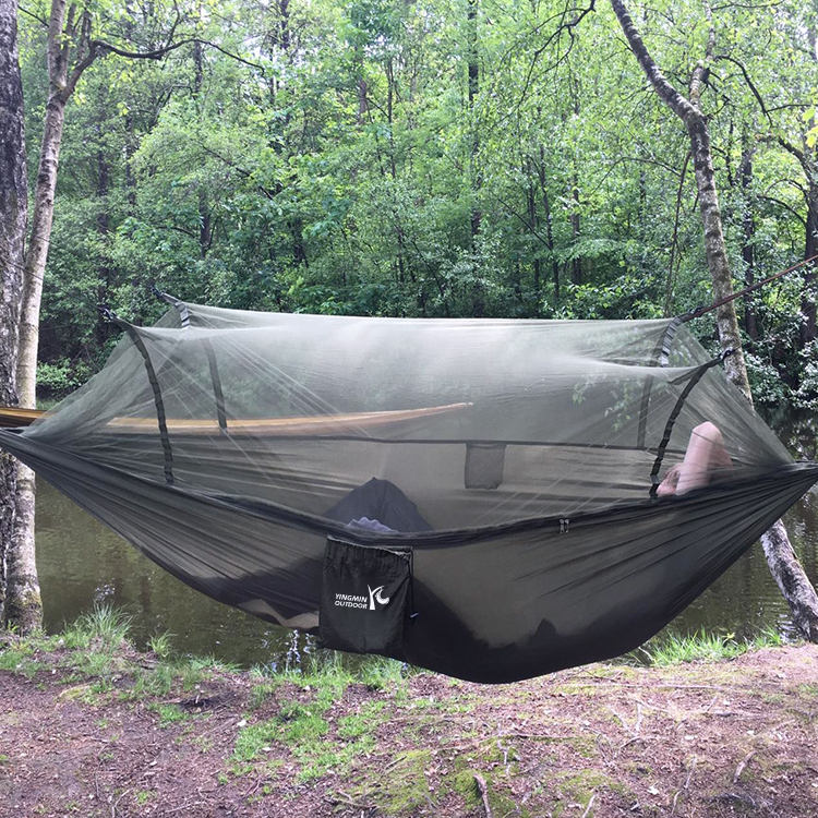 Hamac de camping în aer liber cu plasă de țânțari