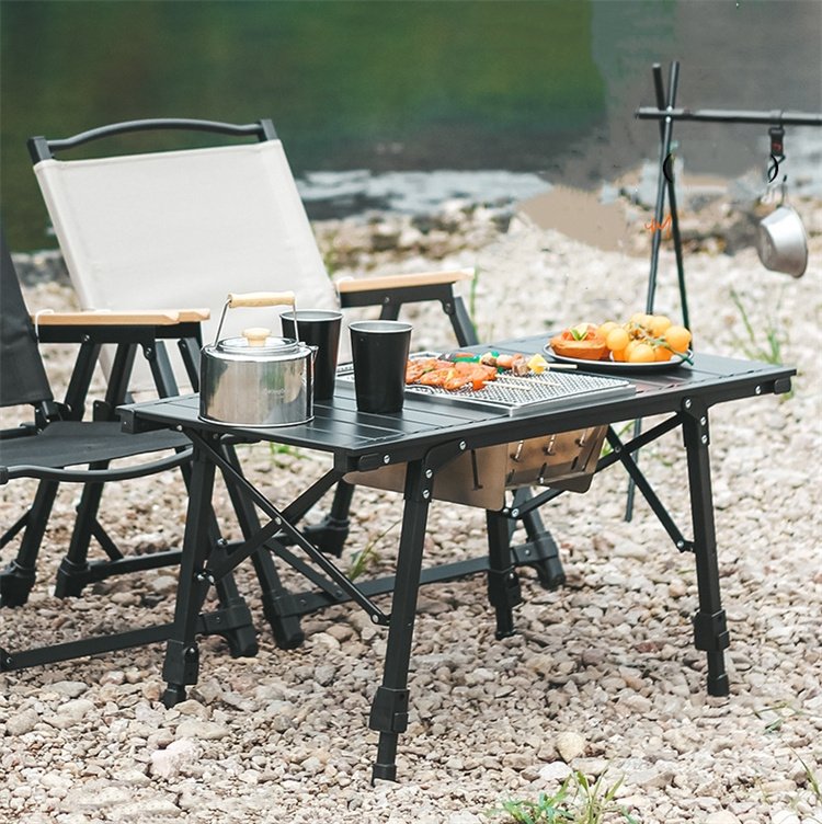 Masă de camping pentru picnic pliabil în aer liber