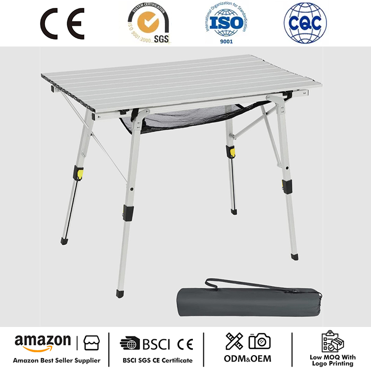 Masă de camping pliabilă din aluminiu portabilă