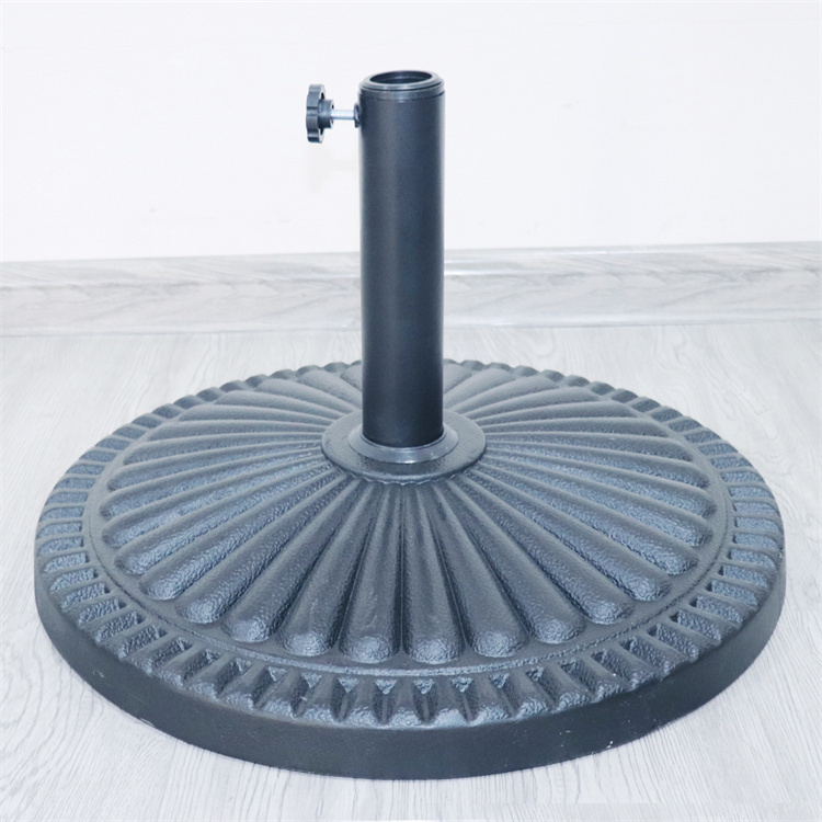 Bază rotundă pentru umbrelă de terasă, cu model de floarea-soarelui, de 18 inchi