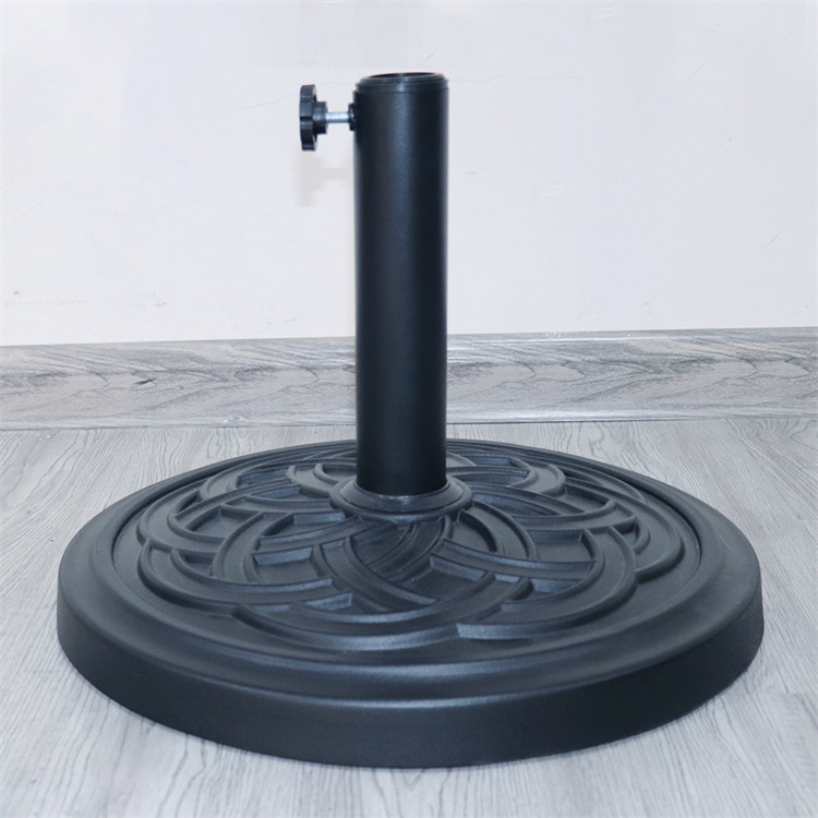 Bază rotundă pentru umbrelă de terasă cu țesătură circulară de 18 inchi
