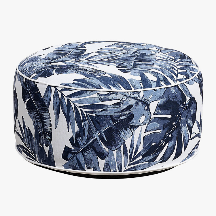 Taburet Gonflabil Otoman Blue Leaf