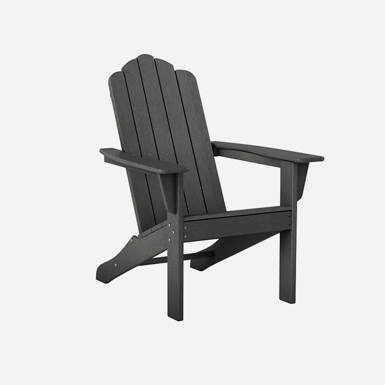 Scaun Adirondack pentru exterior, gri Poly Patio